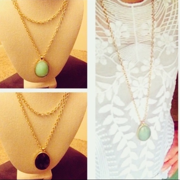 :: Stella & Dot Reversible Sanibel Necklace Gold - Picture 6 of 8